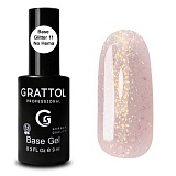 Grattol Rubber Base Glitter 11     9