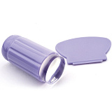 Штамп силиконовый для стемпинга "Ракушка" с увеличением фиолетовый